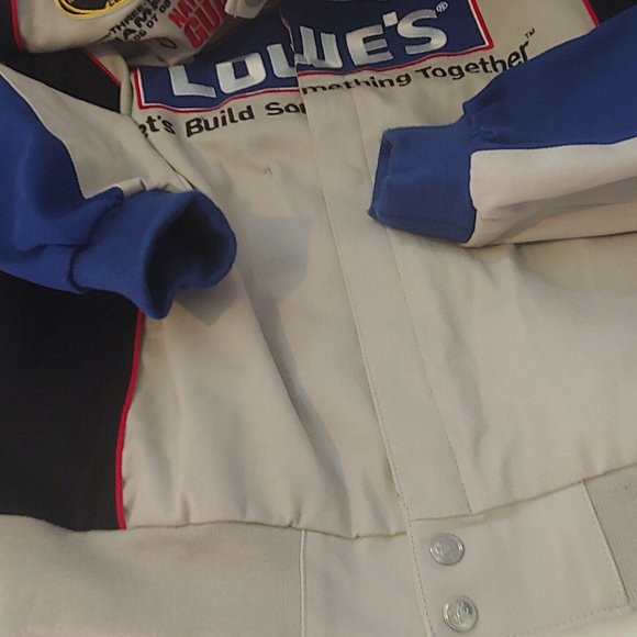 Nascar Chase Authentics Mens 3XL Jimmy Johnson Jacket Burnt Rubber Lowes Race - Picture 9 of 11